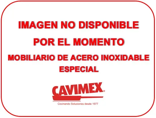ANAQUELES CON 4 ENTREPAÑOS DE ACERO INOX. CAL.#26 MEDIDAS: 30 cm (frente) x 85 cm (fondo) x 1.80 m (altura) 	 