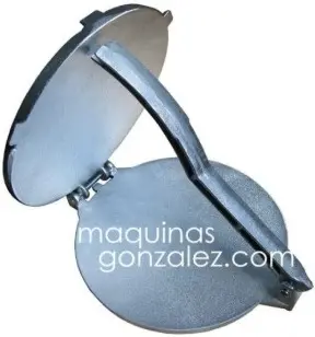 [MAG-P8-G] TORTILLADORA DE APLASTÓN DE ALUMINIO DE 8" DE DIÁMETRO DIMENSIONES: 22 cm x 20 cm x 2 cm 