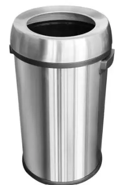 [SAB-724GR] CESTO 65L METALICO TAPA EMBUDO 