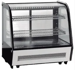 [MIG-120L4] VITRINA REFRIGERADA CRISTAL CURVO CON SISTEMA ANTIEMPAÑANTE FRONTAL, MEDIDAS: 70.2 X 56.8 X 68.6 CM  