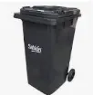 [SAB-9254GR] BOTE DE BASURA SABLON DE 240 L